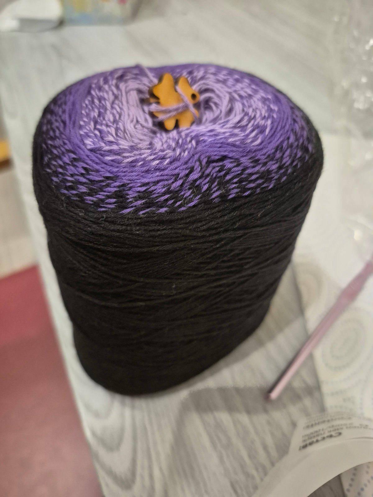Cotton cake yarn