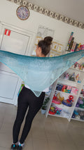 Blue ombre shawl
