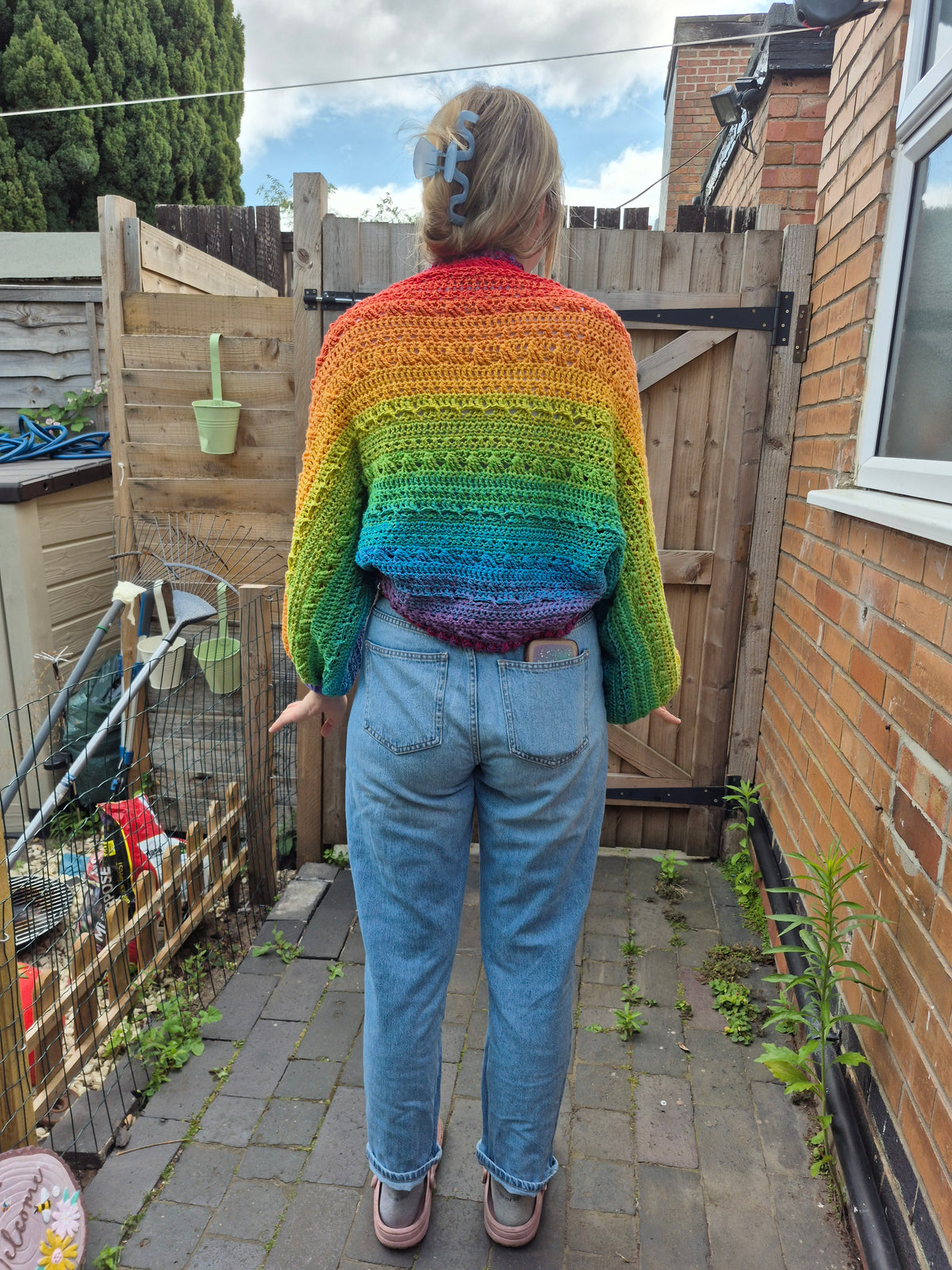 Rainbow cacoon cardigan