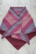Beautiful long varigated acrilic shawl