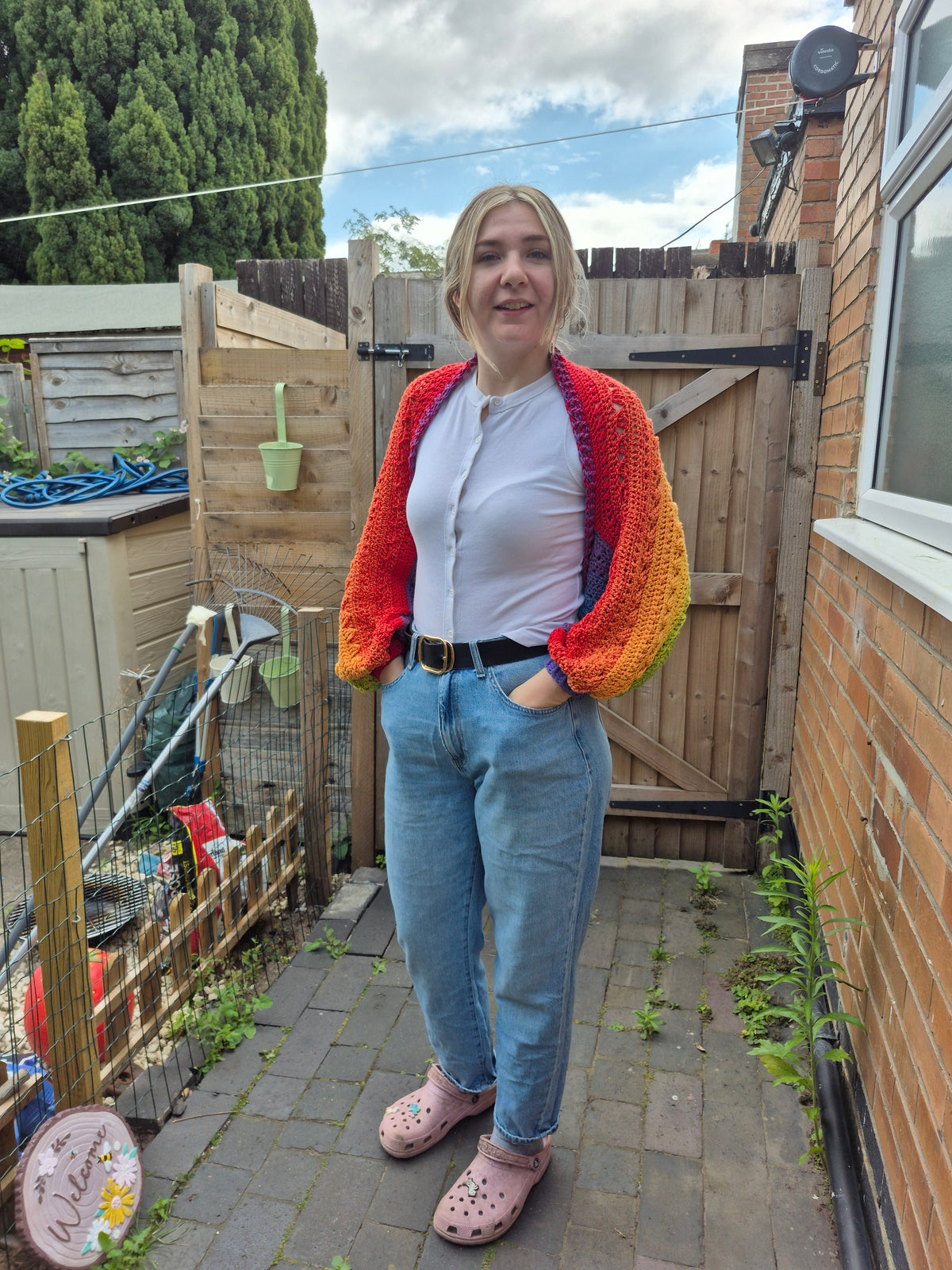 Rainbow cacoon cardigan